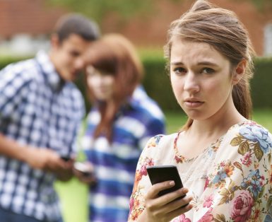 Teenage Girl Victim Of Bullying By Text Messaging