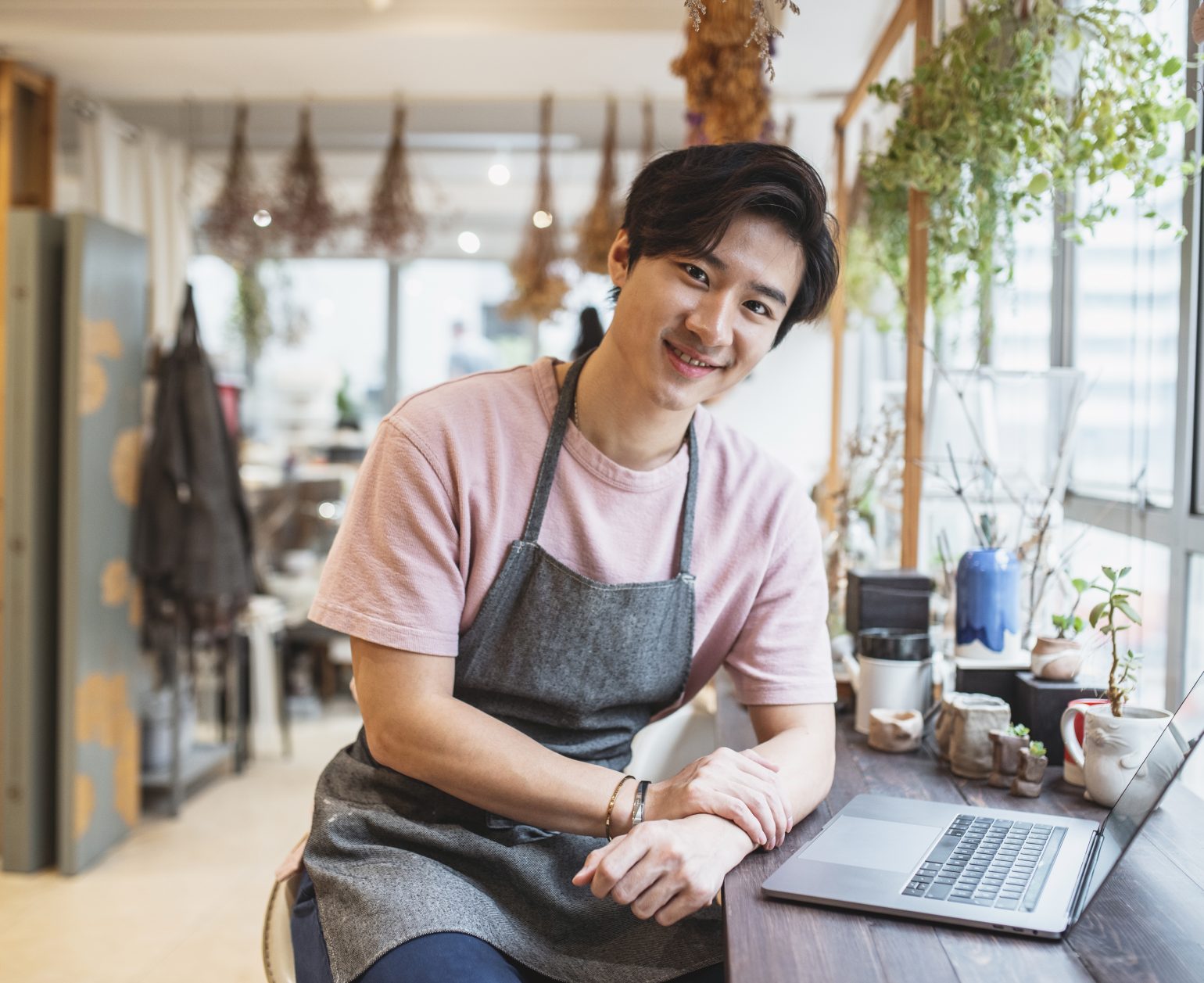 young asian businessowner